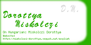 dorottya miskolczi business card